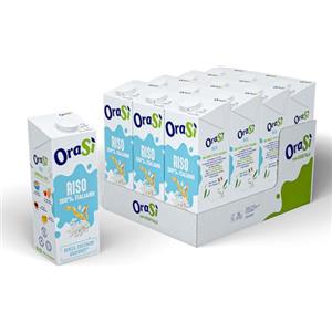 Orasì Bevanda di Riso, 1 Litro, 12 Unità
