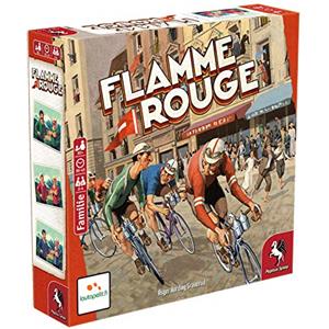 Pegasus Spiele GmbH- Fiamma Rouge, Colore Trasparente, 57401G - Lingua ‎Tedesco