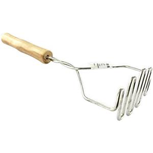 Fackelmann FCK521417 Schiacciapatate Manico in Legno 29 cm, Marrone