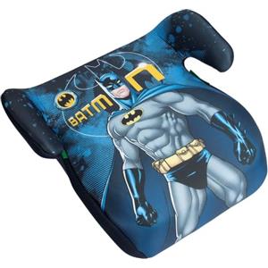 TataWay in viaggio si cresce DC Comics Batman Seggiolino alzatina auto i-Size ECE R129/03. Alzabimbo per la sicurezza dei bambini con altezza da 126 a 150 cm. Rialzo con grafiche del supereroe, seduta per bimbi su fondo blu.