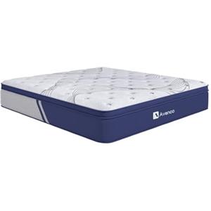 Avenco Materasso Matrimoniale 140×200 h3, Altezza 24cm, Materasso a Molle Insacchettate, Materasso a 7 Zone di Sostegno, Materasso Ibrido in Schiuma di fibra di Bambù, Perfectsleep