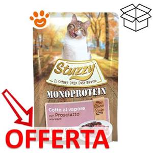 Stuzzy Cat Monoprotein Prosciutto 85 gr - Cibo Umido Grain & Gluten Free per Gatti Adulti