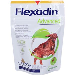 Vetoquinol Flexadin Advanced - Mangime Complementare per Cani, 30 Tavolette Appetibili per il Supporto Articolare