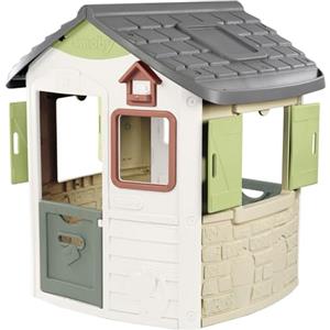 Smoby Life - Casetta Jura Lodge, misure 115 x 123 x 132 cm, con il 54% di plastica riciclata, dai 2 anni, 7600810504