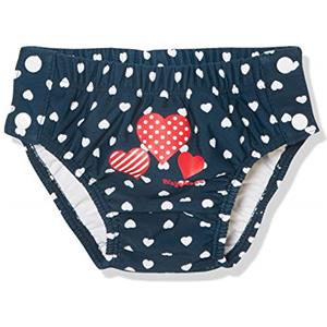 Playshoes Pantaloni Pannolini Con Protezione Uv, Costume da bagno costume da bagno Unisex - Bambini e ragazzi, Cuori Da Abbottonare, 74-80