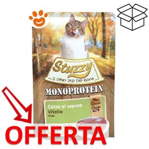 Stuzzy Cat Monoprotein Vitello - Cibo Umido Grain & Gluten Free per Gatti Adulti - 85 gr