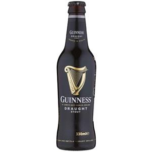 Guinness Draught Birra Irlandese, Bottiglia - Pacco da 24 x 330 ml