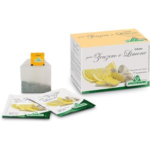 Specchiasol Infuso Tisana Zenzero e Limone - 20 Bustine Filtro con Citronella, Zenzero e Liquirizia