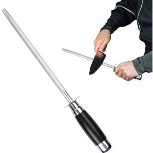 ZEACCT 1 Pz Affilacoltelli Professionale, Affilacoltelli Manuale, Affilacoltelli in Acciaio da Cucina, Affilacoltelli in Acciaio al Carbonio, Affilacoltelli in Acciaio Diamantato, per Forbici per Coltelli da