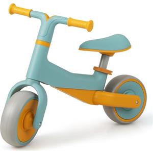 RELAX4LIFE Bicicletta Senza Pedali Per Bambini con Impugnatura Antiscivolo, Sedile Regolabile in Altezza, Ruote Resistenti All'usura E Silenziose, Portata 25 Kg (blu)
