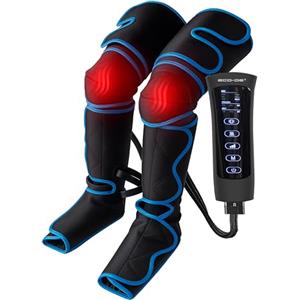 ECO-DE ECODE Pressoterapia Linfodrenaggio Massaggio Linfatico Drenante per Circolazione, Vene Varicose e Ritenzione Idrica Gambe Gonfie, Piedi, Polpacci e Caviglie - Gambali con Massaggiatore Linfodrenante