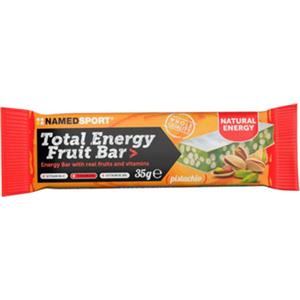NAMEDSPORT Total Energy Fruit Bar Pistacchio 35g - Barretta Energetica con Rice Crispies e Vitamine B1, B6 e C