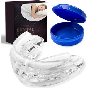 Bodiiwuliu Bite Bruxismo Notturno, Bite Notturno Antirussamento per Uomini e Donne, Mouth Guard Teeth Grinding per Sviluppa Abitudini di Respirazione Nasale, Alleviare l'insonnia, con Scatola
