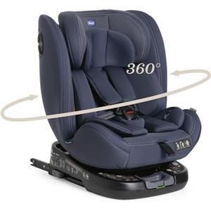Chicco UnicoEvoI-Size, Seggiolino Auto 0-36 Kg, omologato ECE R129/03, Isofix Girevole A 360° E Reclinabile, Gruppo 0+/1/2/3 Da 0 A 12 Anni