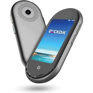 DuckDik 3. Traduttore di lingue per voce istantanea. Traduttore simultaneo in tempo reale Non necessita di Wi-Fi. La migliore traduzione bidirezionale offline in 12 lingue taliano incluso 109 in linea. Bluetooth.