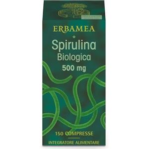 ERBAMEA Srl Erbamea Spirulina Biologica 150 Compresse - Integratore Alimentare per Energia e Benessere