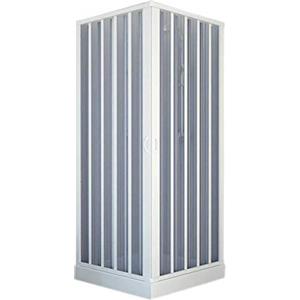 Forte BK100001 Box Doccia, Bianco, 80 x 80 x 185 h riducibile