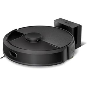 iRobot Roomba 105 Combo, Robot Aspirapolvere Lavapavimenti, Pulizia a 4 Fasi, Navigazione ClearView LiDAR, Rilevamento di Tappeti/Moquette, Pulizia Mirata, Controllo tramite App, Nero