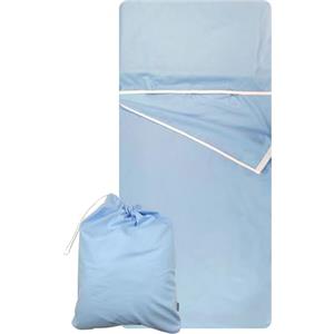 Panini Tessuti Set Asilo, Sacco nanna e sacchetto per Bimbo e Bimba da 2 a 6 Anni - Tessuto 100% Cotone Azzurro Copertina Asilo
