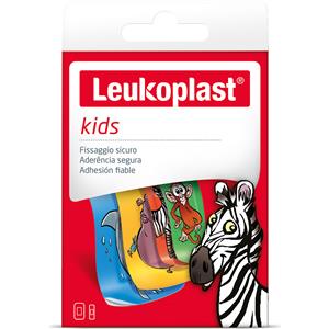 Leukoplast Kids - Cerotti per Bambini 63x38mm, 12 Pezzi Colorati e Atossici per Piccole Ferite