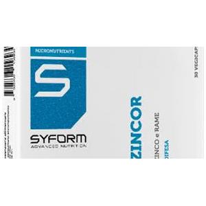 SYFORM Srl Syform Zincor 30 Capsule - Integratore Alimentare di Zinco e Rame ad Alta Biodisponibilità