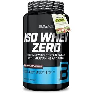 BioTechUSA Iso Whey Zero | Premium Whey Protein Isolate | Grass-Fed | Enzyme-Free | Sugar- and Gluten-free, 908 g, Cioccolato Fondente