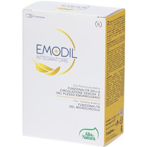 Alta Natura Emodil 1000 - Integratore Alimentare con Centella Asiatica, Ippocastano, Mirtillo Nero e Boswellia - 30 Compresse da 1,6 g
