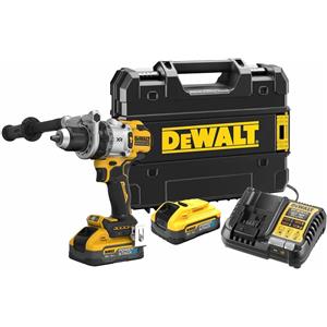 DeWALT Trapano Avvitatore a Percussione DCD1007H2T-QW, 18V, 5Ah, 169Nm, Mandrino 1,5-13mm