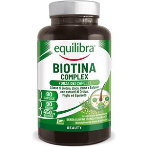 Equilibra Biotina Complex Integratore per il Benessere di Capelli e Unghie 90 Capsule