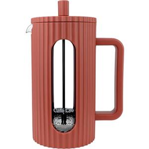 Café Olé Ciao 8 Cup Cafetière, garza in acciaio inox, French Press, rosso