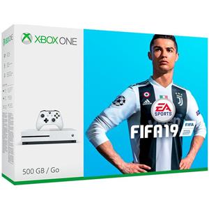 Microsoft Xbox One S 500GB - Bianco + FIFA 19,