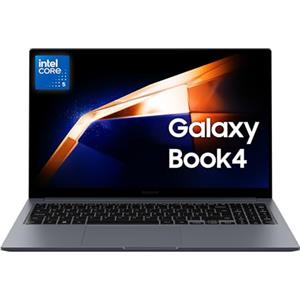 SAMSUNG Galaxy Book4, 3 anni di garanzia, Processore Intel Core 5, 16GB RAM, 512GB, Laptop 15.6 LED IPS Full HD, Windows 11 Home, Gray [Versione Italiana]
