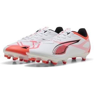 PUMA Ultra 5 Play FG/AG Wn's, Scarpe da Calcio Donna, White Black-Glowing Red, 42 EU