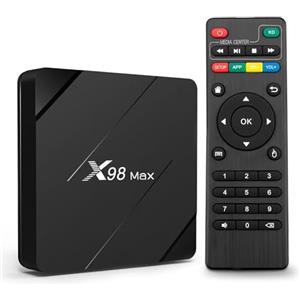 Puersit Android TV Box, X96Mini Aggiornamento a X98Max TV Box WiFI 2GB RAM 16GB RAM Allwinner H313, Android Box 10.0 Supports 4K HD con Chipset Quad-core