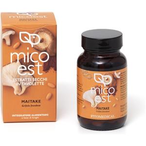 FITOMEDICAL Maitake - Integratore alimentare in tavolette, 60 pezzi, a base di funghi per il supporto delle difese naturali, adatto ai vegani