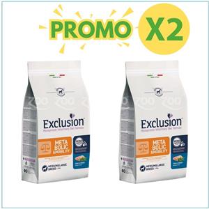 Exclusion Cane Monoprotein Veterinary Diet Metabolic&Mobility Adulto Medium&Large Maiale&Fibre PROMO +2 prezzo a pezzo