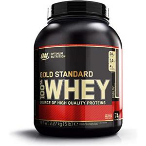 Optimum Nutrition Gold Standard 100% Whey Proteine del Siero di Latte in Polvere, Gusto Doppio Cioccolato - 2273 gr