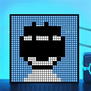 Jotekonoby Cornice portafoto digitale multiuso, 16 x 16 cm, display a LED Pixel Art, con controllo tramite app, per bambini e adulti (40,6 x 40,6 cm)