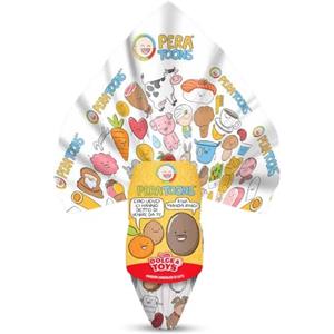Generico Uovo Pasqua Per Pera Toons, Cioccolato al Latte, 250g, con Sorpresa per Dolce Toys ATTENZIONE ROTTO