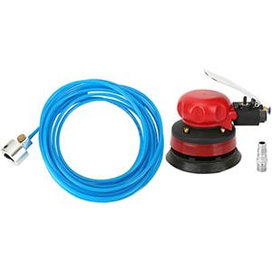 Zoeyilan Levigatrice pneumatica ad acqua, lucidatrici per pietra ad aria umida da 5 pollici, levigatrice orbitale casuale a palmo d'aria, con tubo 'acqua e giunto di ingresso per