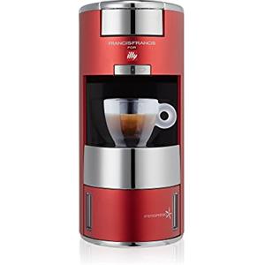 illy X9 - Macchina per caffè espresso, 4,8 x 10,5 x 10,6, colore: rosso