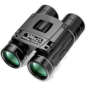 STRAFBRG Ambito di visione notturna, 500X25 Zoom HD portatile 5000M/50000M Binocolo Telescopio Potente pieghevole Visione a lunga distanza Caccia Sport di campeggio all'aperto Ricerca all'aperto di osservazion