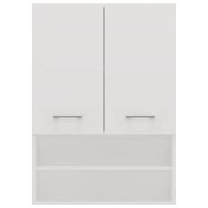 CDF Armadio per lavatrice Pola Mini DK | Colore: Bianco | Armadio moderno sopra la lavatrice | ripiano | Ripiani spaziosi | Montaggio facile | Lati lisci senza tappi terminali