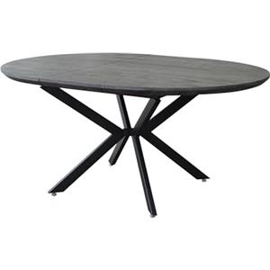 Milani Home RODERICUS - Tavolo da Pranzo Rotondo Allungabile in Legno con Design Moderno