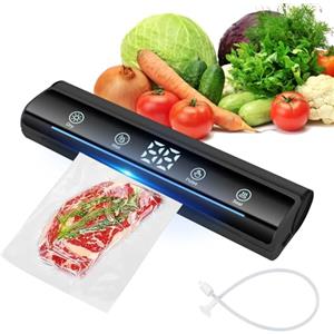 BORDEAG Macchina per sottovuoto sottovuoto per alimenti, macchina sottovuoto professionale con indicatore LED e promemoria vocale, saldatrice per alimenti secchi o umidi e Sous Vide