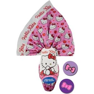 ARCOBALENO PARTY - UOVO DI PASQUA NOVITA' 2025 ! (personaggio hello kitty) Cioccolato Al Latte Finissimo 240 Gr Personalizzabile Con La Scelta Di 1 Magnete Collezionabile Regalo Perfetto