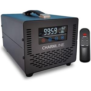 Charmline Intelligente Generatore di Ozono 40000mg/h con Telecomando, Purificatore d'Aria Deodorante per 500㎡, Purificatore Aria Ozono, Ozonizzatore per Ambienti, Camera per Animali, Auto, Nero