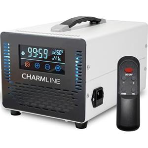 Charmline Intelligente Generatore di Ozono 40000mg/h con Telecomando, Purificatore d'Aria Deodorante per 500㎡, Purificatore Aria Ozono, Ozonizzatore per Ambienti, Camera per Animali, Auto, Bianco