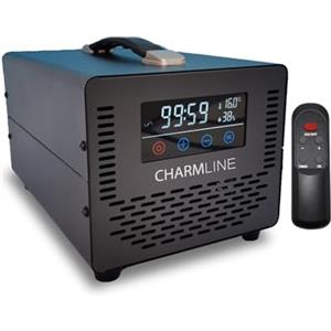 Charmline Intelligente Generatore di Ozono con Telecomando, Purificatore d'Aria Deodorante per 500㎡, Purificatore Aria Ozono, Ozonizzatore per Ambienti, Camera per Animali, Auto, Ufficio, Nero