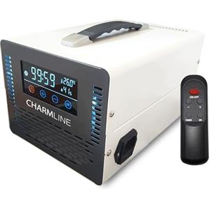Charmline Intelligente Generatore di Ozono con Telecomando, Purificatore d'Aria Deodorante per 500㎡, Purificatore Aria Ozono, Ozonizzatore per Ambienti, Camera per Animali, Auto, Ufficio, Bianco
